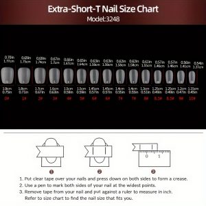 Short Coffin Press-On Nails Pink And White French Style - Image 5