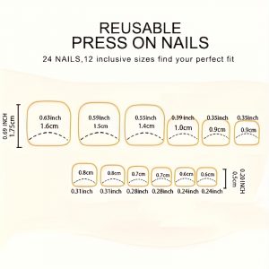 Hand And Foot Suit Press On Nails White French - Image 5