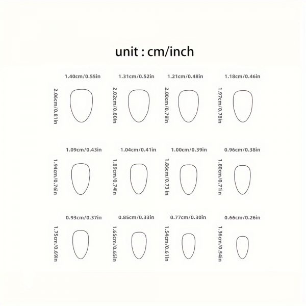 Short Almond French Style Press-On Nails - Image 4