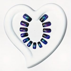 Halloween Press-On Nails Spooky Tree House, Bats, - Image 2