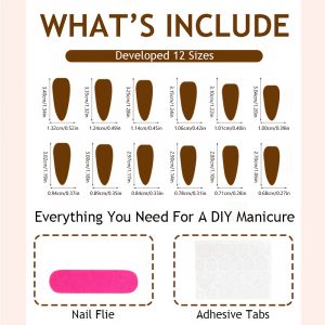 24pcs White V-Shape French Tip Press-On Fake - Image 4