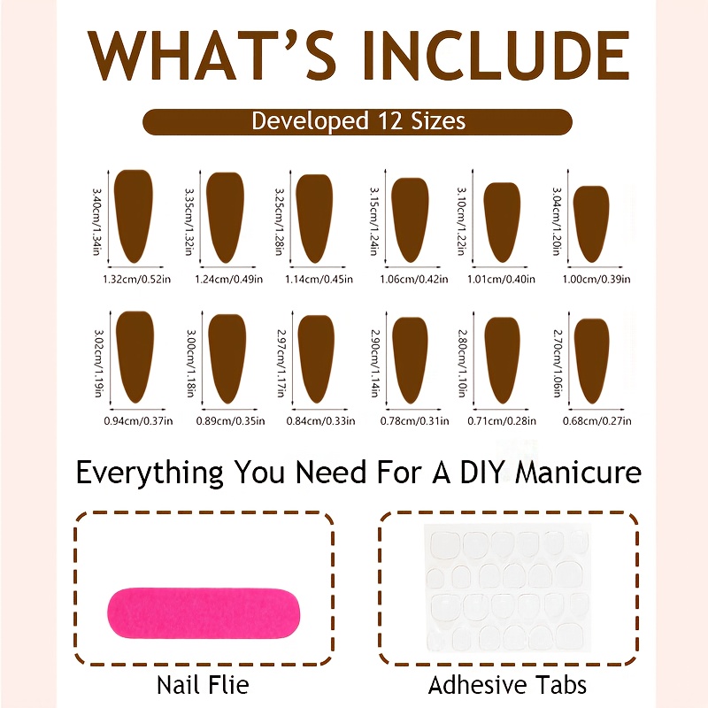 24pcs White V-Shape French Tip Press-On Fake - Image 4