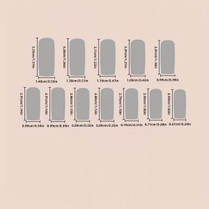 Long Square Luxurious Golden Foil & Rhinestones - Image 4