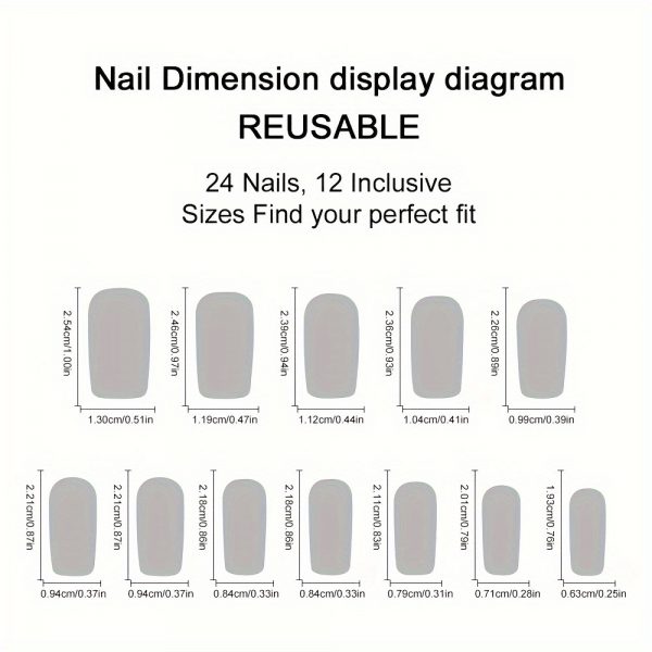 Halloween medium-length square matte dark rose skull - Image 4