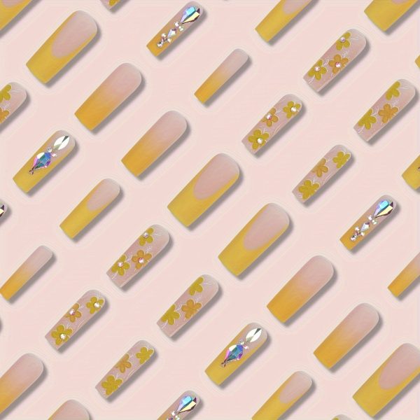 Super Long Square Press-On Nails Set - Image 4