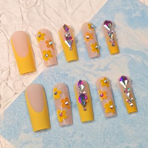 Super Long Square Press-On Nails Set - Image 3