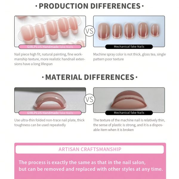 French-Style Pink Ombre, Butterfly & Diamond Accents - Image 9