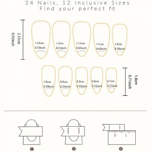 Hand And Foot Suit Press On Nails White French - Image 4