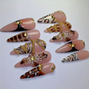 Golden-plated Little Flower with And Leopard 3D - Image 7