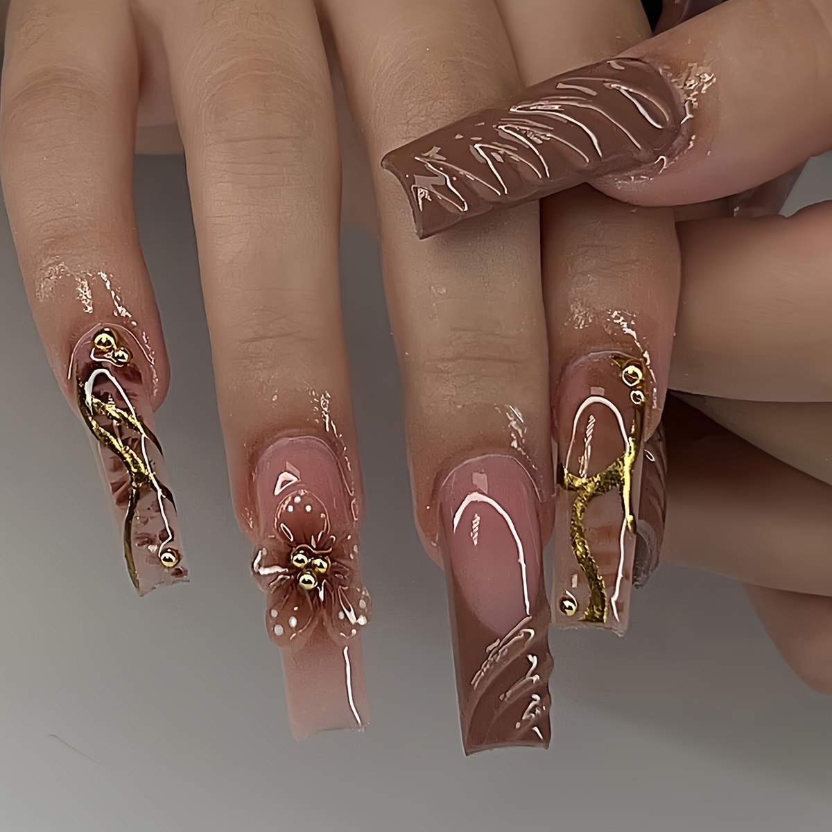 Teardrop-Shaped Luxurious Shining, Gilded, Fragrant, Flowery & Moist Ripples - Image 1