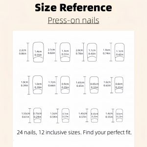 Long Square Nails Golden Butterfly & Blue Floral Accents - Image 4