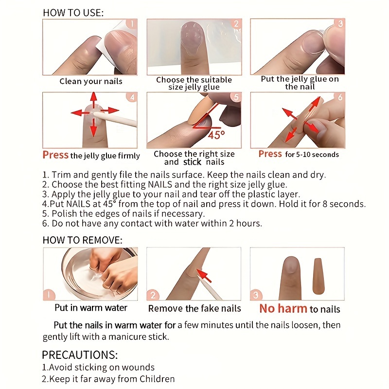 Short Coffin Press-On Nails Pink And White French Style - Image 8