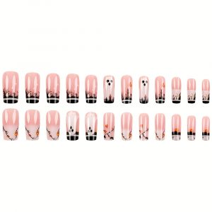 Press-On Nails with Smiling Face Halloween - Image 3