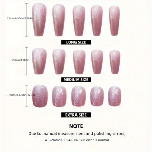 French-Style Pink Ombre, Butterfly & Diamond Accents - Image 6