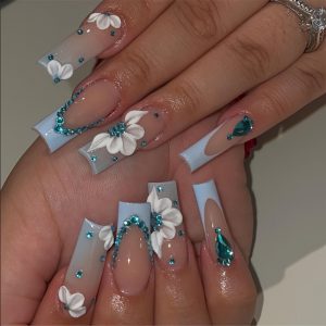 4 Set Nail Tips Design Square Shape - Image 11