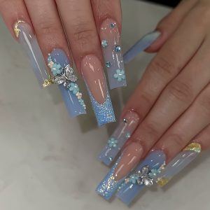 4 Set Nail Tips Design Square Shape - Image 3