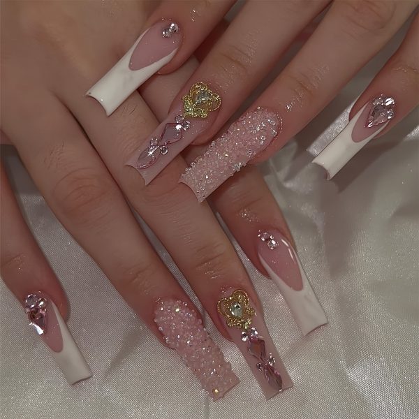 4 Set Nail Tips Design Square Shape - Image 8