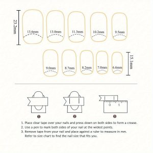 Rainbow Color Blended Black French Sparkling Nail Art - Image 5